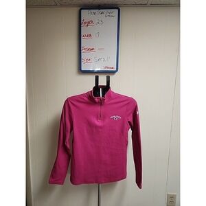 Under Armour Pink Fleece Quater Zip Long Sleeve Women's Size small Penn State